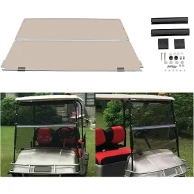 Ecotric Ecoat-55-s Tinted Windshield Compatible With 1994-2013 Ezgo Txt/medalist Gas Or Electric Mo