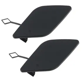 Ecsing 289-vt 2pcs Car Front Bumper Tow Hook Cover Cap A2128850126 Compatible With