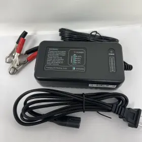 Elcon G60-12a 12v Lead Acid Golf Battery Charger Fitted With T-bar Connector 4 Amp Led Display