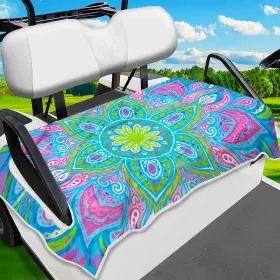 Enyorsel 445001746794 Golf Cart Seat Covers Ultra-soft Towel Blanket For Yamaha Ezgo