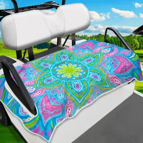 Enyorsel B0c4y7g5b3 Golf Cart Seat Covers Ultra-soft Towel Blanket For Yamaha Ezgo