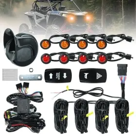 Eoqifjm Ruus0-018 Utv Turn Signal Kit With Rocker Switch Pre-wired Plug 8