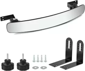 Erkoon 689989169566 Golf Cart Rear View Mirror 16.5 Inch Extra Wide Panoramic Erkoon 689989169566 Golf Cart Rear View Mirror 16.5 Inch Extra Wide Panoramic
