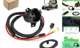 Excellence 4350120795 Club Car Precedent Charger Receptacle With Socket Trim-club
