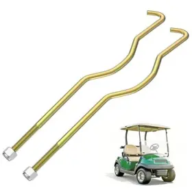 Excellence Fdg-073 Club Car Battery Hold Down Rods With 2pcs Zinc Plated Rod