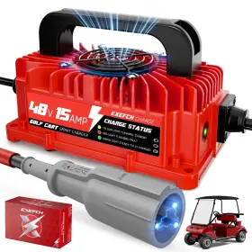 Exefch 797457093913 48v 15a Golf Cart Charger For Club Car Precedent And Ds Series Lead Acid