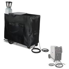 Exokugo Dhjz-wl010-hs Welding Machine Cover With Zipper Heavy Duty 600d Waterproof Cart