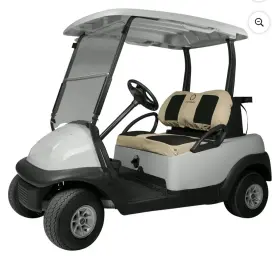 Fairway 050125 Golf Cart Neoprene Paneled Seat Cover Khaki And Black