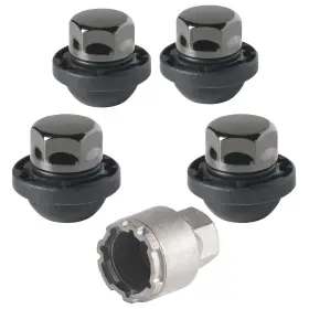 Farad Ac1c/mx Galaxylock Black Lug Nut Wheel-locks Kit Suitable For Acura Ilx