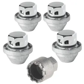 Farad Ha9/m Galaxylock Chromed Lug Nut Wheel-locks Kit Suitable For Cadillac