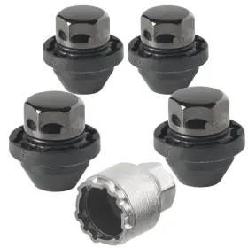 Farad Ha9/mx Galaxylock Black Lug Nut Wheel-locks Kit Suitable For Cadillac E