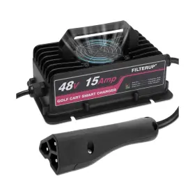 Filterup Cg-3p4815bk-ezg 48v 15a Golf Cart Battery Charger 3-pin Triangle Style Plug Compatibl Filterup Cg-3p4815bk-ezg 48v 15a Golf Cart Battery Charger 3-pin Triangle Style Plug Compatibl
