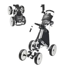 Flagtag B0fg2schn5 Golf Push Cart 4-wheelsfolding Pull Cup