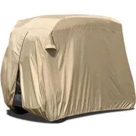 Flymei X004b4shex Golf Cart 2 Passenger Heavy Duty Storage Cover For Club Car Tan