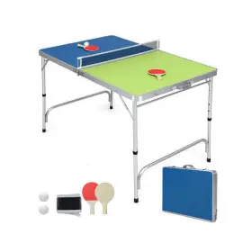 Foldable Ping Pong Table Game Set Mini Table Tennis Table Adjust 197867888374 With Adjustable Height