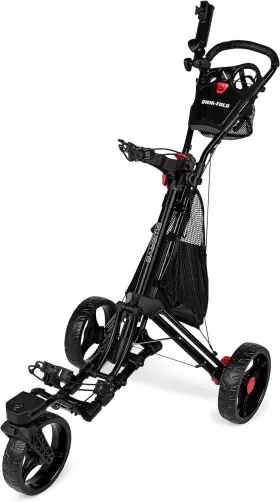 Founders Club 313113666637 Swerve 3 Wheel Push Pull Golf Cart For Walking Free Umbrella Holde Founders Club 313113666637 Swerve 3 Wheel Push Pull Golf Cart For Walking Free Umbrella Holde