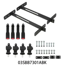 G-plus Alo685112 Golf Cart Seat Belts Bracket Kit Fit For Yamaha Ezgo Club Car 4 Seater