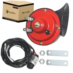 Gammec 729155298055 Universal Golf Cart 12 Volt Horn Kit For Club Car Ezgo Yamaha Utv Atv Boat