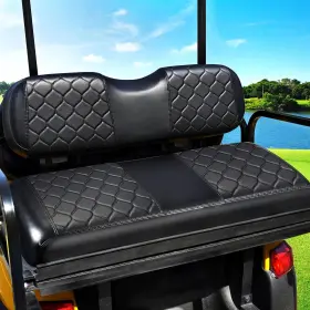 Goanyere Sc-230400 Golf Cart Rear Seat Cushion Cover For Ezgo Txt And Club Car - Black