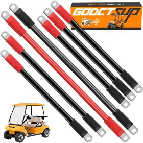 Godctsup 313032549578 Club Car Heavy Duty Battery Cable Kit 7pcs Golf Cart Wiring F