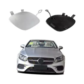 Goholy A-qtcg-bc-1720e300-yin Car Front Bumper Tow Hook Cover Compatible With Silver Right Passenger Side