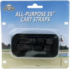 Golf 313033646658 Cart Straps 2 Pack With Easy Release Buckle Black