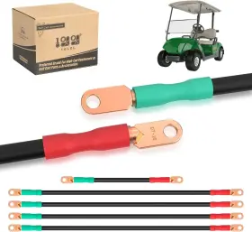 Golf Cart Accessories 445051053002 Battery Cable Set For Yamaha G22 48v 4 Gauge 5 Pcs W