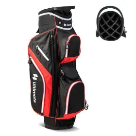 Golf Cart Bag 655471374947 With 14 Way Top Dividers-red - Color Red