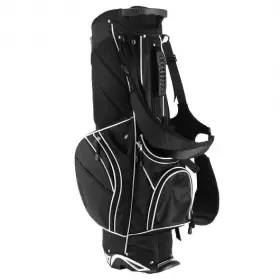 Golf Stand Cart Bag 796914872917 With 6-way Divider Carry Pockets-black - Color Black Golf Stand Cart Bag 796914872917 With 6-way Divider Carry Pockets-black - Color Black