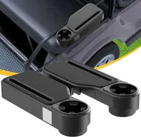 Golfcozer 313021043001 Upgraded Golf Cart Armrest With Cup Holder Wide Comfort Pad Universal Fit For