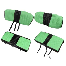 Golfpartstore Gps3186456 Green / Black Front And Rear Seat Covers For Club Car Ds 2000.5 Up Golf Carts