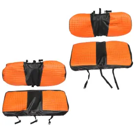 Golfpartstore Gps3187184 4pcs Seat Covers Front And Rear For Yamaha Drive/drive 2 2007 Orange/black/blue