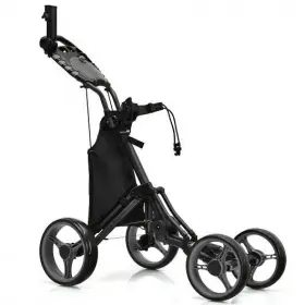 Goplus Sp37604gr Golf Push Pull Cart With Foot Brake-gray - Color Gray