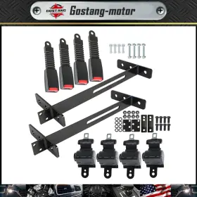 Gostang Gm1294431g 4 Retractable Golf Cart Seat Belts And Bracket Kit Fit For Ezgo Yamaha Club Car