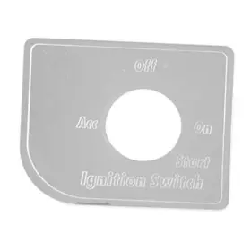 Grand General 52015 Stainless Steel Ignition Key Switch Plate For Peterbilt 2006