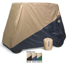 Greenline Glct02a Eevelle 2 Passenger Ryder Series Golf Cart Storage Cover Blue/sand Bag