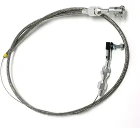 Gsk 445001334328 36 Inch Universal Throttle Cable Kit Hi-tech Stainless Steel Housing Aluminum Pedal