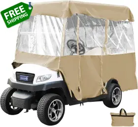 Happybuy 445000422446 Golf Cart Enclosure 4-person Cover 4-sided Fairway Deluxe