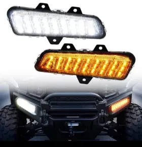 Hdbrands Rxdyy157 Led Front Bumper Lights Compatible With 2024 Polaris Ranger Xd 1500