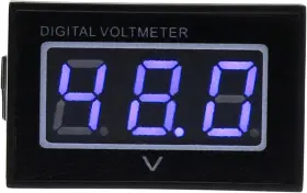 Holdia 210511 Waterproof 48v Golf Cart Digital Volt Meter Battery Gauge Club Car Blue Black