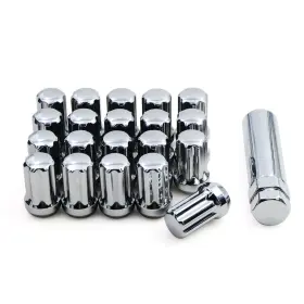 Honishen 49338-09 49338 Chrome Duplex Short Spline Acorn Lug Nut - Thread Size 14mm X 1.50-20 1