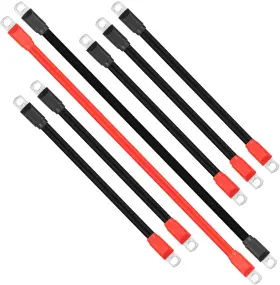 Honsyunoirtps 445020516590 7 Pcs Golf Cart Heavy Duty Battery Cables Wiring Kit For Club Car Ds 1994-up 2 A