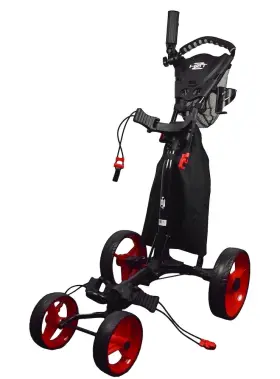 Hot-z 840073476186 New Hot-z Golf 4 Wheel Push Cart Black