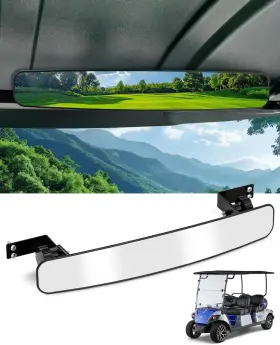 Howbow 106-006-04-0325 Golf Cart Rear View Mirror For Ezgo Club Car Yamaha Universal Panoramic Adjusta