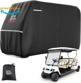 Hunting 711181038835 600d Waterproof Golf Cart Cover Universal Heavy Duty Large 6 Seater R