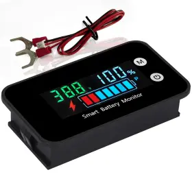 Hwnguj 784300724506 Battery Tester 12v 24v 36v 48v 60v 72v Car Golf Cart Monitor Digital