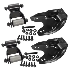 Iilentes Bs-101-007k2 101-049k2 722-216 722-020 Rear Leaf Spring Shackle And Hanger Bracket Kit For 1997-2004