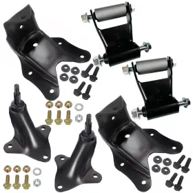Iilentes Bs-101-009k2 101-017k2 722-101 924-407 Rear Leaf Spring Hangers Shackles Bracket Repair Kit And Rear