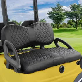 Ilskw 744675643130 Golf Cart Seat Cover For Yamaha G29 / Drive Premium Marine Leather Diamo