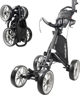 Inc. 313024273269 4 Wheel Golf Push Cart Folding Lightweight Trolley Gold Accessories Pull